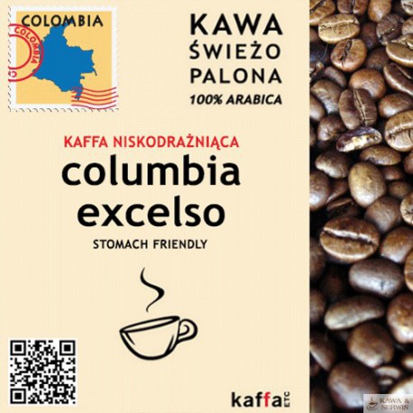 Kawa Niskodrażniaca Columbia Excelso 250 g